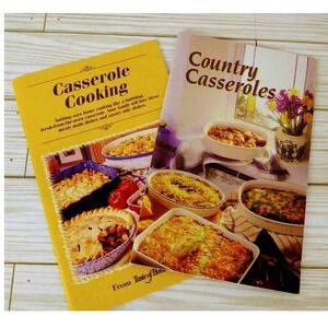 Lot of 2 CASSEROLES Cookbook Booklets Recipes Breakfast‎ Main Dishes Sides